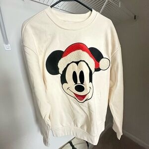 2024 FASHION PULLOVER SWEATSHIRT Adults - SANTA MICKEY MOUSE HOLIDAY
